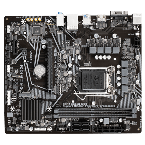 Placa Mãe Gigabyte H510M, Intel LGA 1200, mATX, DDR4, (rev. 1.0)