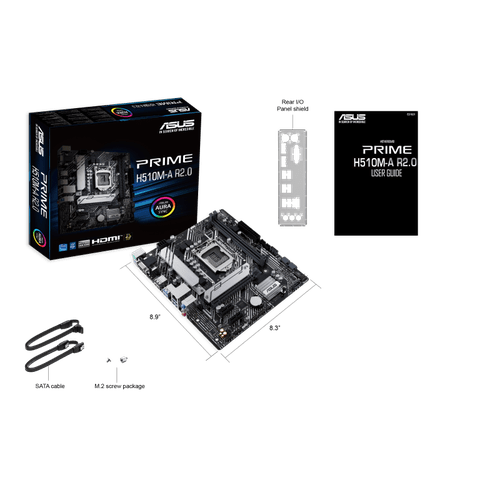 Placa Mãe Asus Prime H510M-A LGA1200,2xDDR4,PCI-E/M.2/HDMI,VGA,DP