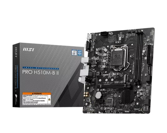 Placa Mãe MSI LGA1200 PRO H510M-B II DDR4 M.2 VGA/HDMI
