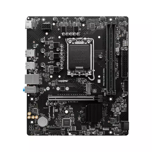 Placa Mãe MSI PRO H610M-S, Intel LGA1700, mATX, DDR4, Hdmi