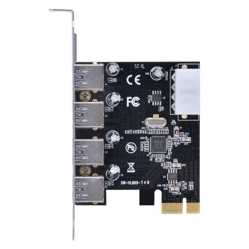 Placa Usb Com 4 USB 3.0 PCI Express PCI-E X1 PU30-4 - VINIK