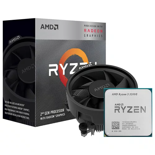 PROCESSADOR AMD AM4 RYZEN R3 3200G 3.6GHZ 6MB (4.0GHZ) BOX