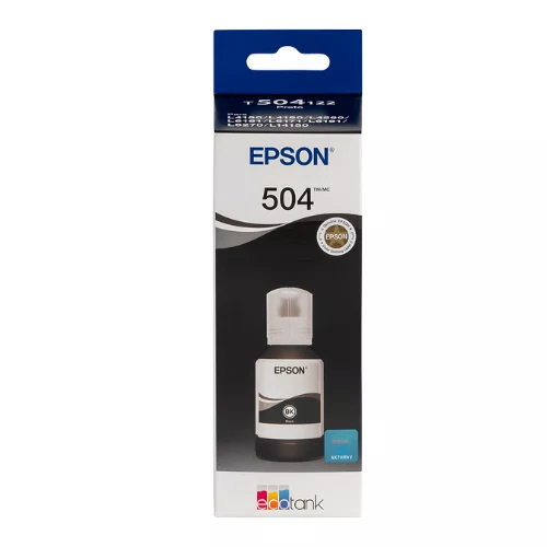 Refil de Tinta Epson T504 Preto 127ml T504122-BR