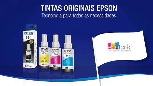 Refil de Tinta Epson T664120 Preto - Original