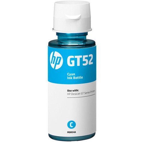 Refil De Tinta Hp Gt52 Ciano 70ml Para Impressora Hp Deskjet Gt 5822 - M0h54al