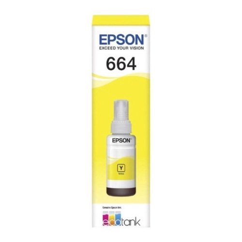 Refil Tinta Original Epson 664 Amarelo 70ml - T664420