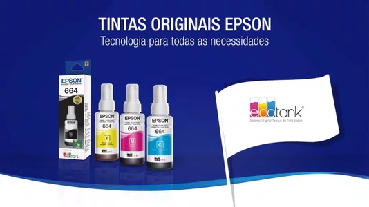 Refil Tinta Original Epson 664 Amarelo 70ml - T664420