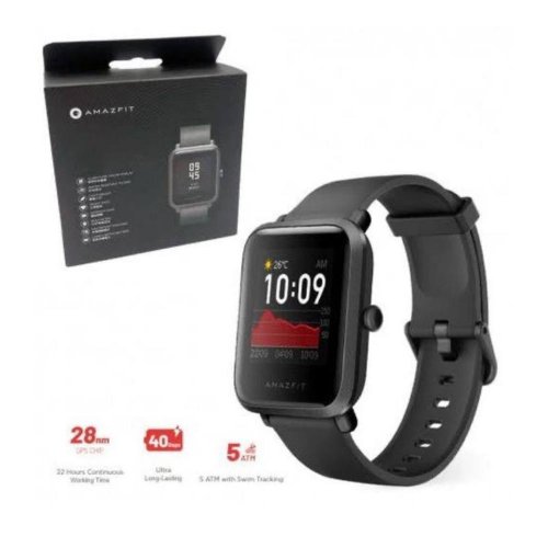 Relógio Smartwatch Tela 1,28" Polegadas BIP S A1821 Preto - Amazfit