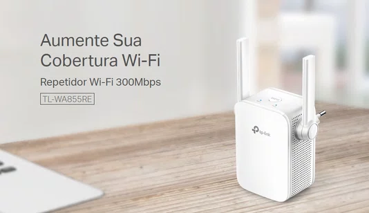 Repetidor de Sinal Wireless 300Mbps TP-Link TL-WA855RE Versão 5.0