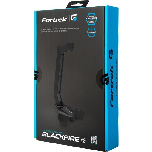 Suporte Para Headset BlackFire Preto - Fortrek G
