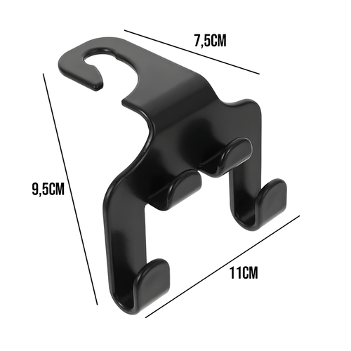Suporte Universal para Banco Traseiro XC-SP-39, Ajustável e Resistente – Preto