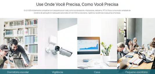 Switch 5 Portas 10/100Mbps TP-Link LS1005