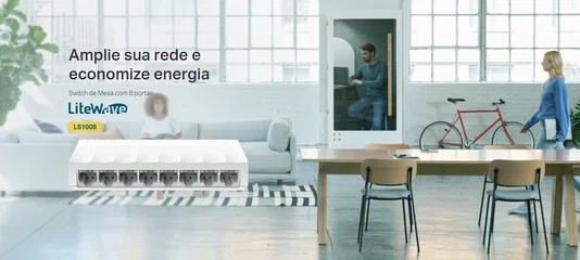 Switch 8 Portas 10/100Mbps Bivolt TP-Link LS1008
