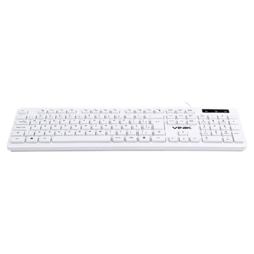 Teclado Chocolate Slim Multimídia ABNT2 USB Branco - TCB200 - VINIK