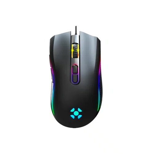 Kit Gamer Teclado Membrana Fortrek Earless 80 TKL Rainbow + Mouse Gamer Fortrek Black Hawk RGB 7200DPI