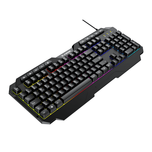 TECLADO GAMER MULTIMIDIA SHORTCUT RAINBOW