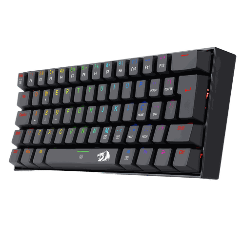 Teclado Gamer Mecânico Dragonborn K630RGB1 Preto RGB, Switch Azul, Layout ABNT2, USB para PC