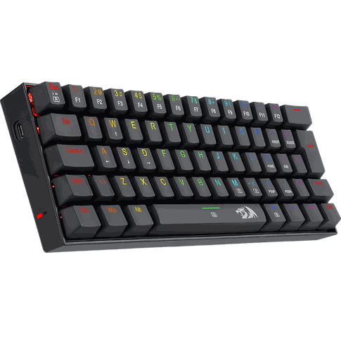 Teclado Gamer Mecânico Dragonborn K630RGB1 Preto RGB, Switch Azul, Layout ABNT2, USB para PC