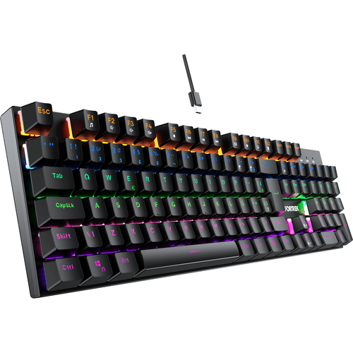 Teclado Mecânico Gamer Fortrek Gravity 100 Switch Red RGB