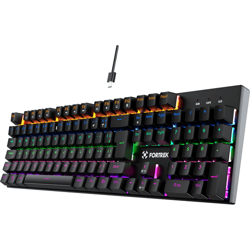 Teclado Mecânico Gamer Fortrek Gravity 100 Switch Red RGB