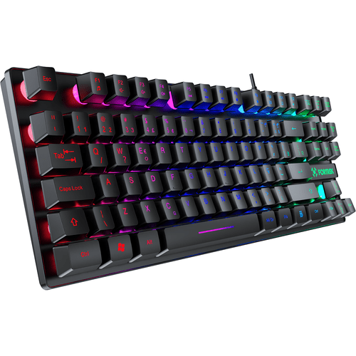 TECLADO GAMER MEMBRANA EARLESS 80 TKL RAINBOW