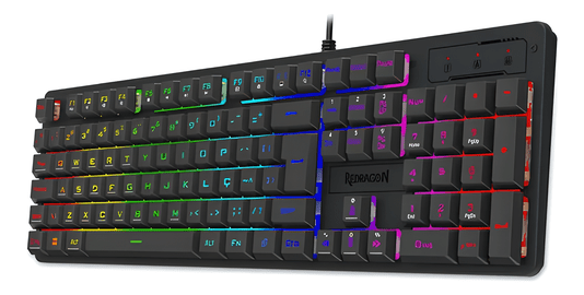 TECLADO GAMER USB MEMBRANA NETHERBANE PRETO RGB K521-RGB