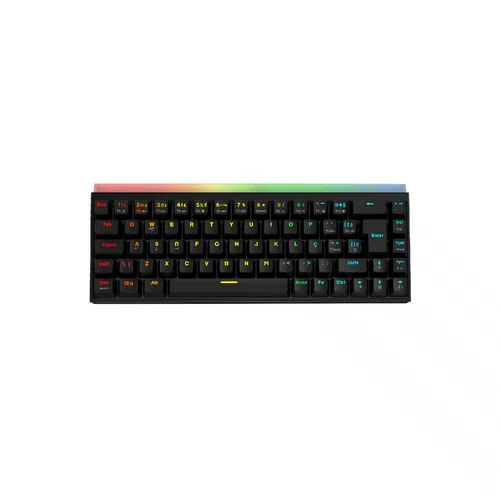 Teclado Mecânico 60% PCYES Shiyan Black Vulcan RGB Switch Blue TPSHBVBL