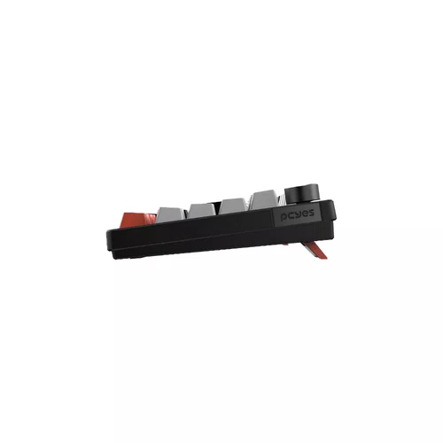 Teclado Mecânico 75% Arkeum PCYES Black Vulcan Switch Red AKBV75RDM