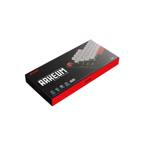 Teclado Mecânico 75% Arkeum PCYES Black Vulcan Switch Red AKBV75RDM
