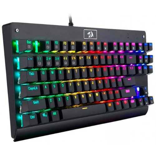 Teclado Mecânico Gamer Redragon Dark Avenger K568RGB-2 Rainbow Switch Dust-Proof Blue ABNT2 Preto