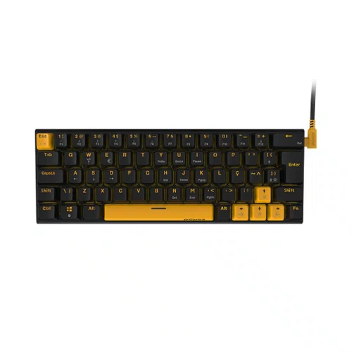 Teclado Mecânico USB 60% PCYes Kuromori Voyager Edition Switch Blue KMVY60BL