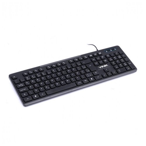 Teclado USB ABNT2 Slim Chocolate Vinik TC100 Preto