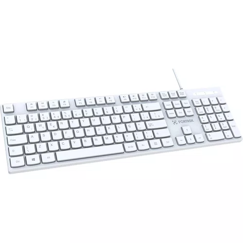 TECLADO USB ABNT2 OFFICE SLIM K15 BRANCO