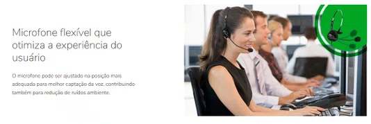 Telefone Intelbras Headset HSB40 4013342 PRETO