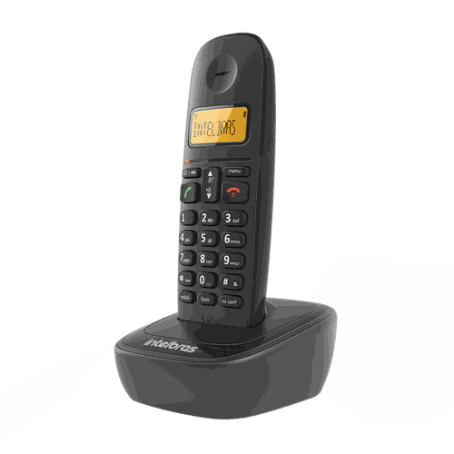 Telefone Sem Fio Identificador de Chamadas 6.0 TS 2510 BIV Preto - Intelbras