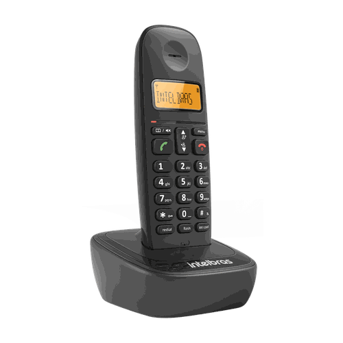 Telefone Sem Fio Identificador de Chamadas 6.0 TS 2510 BIV Preto - Intelbras