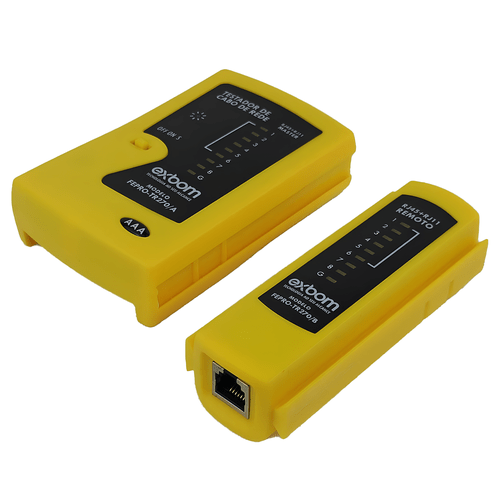 Testador de Cabo de Rede RJ45/RJ11 Fepro FEPROTR270 Com LEDs