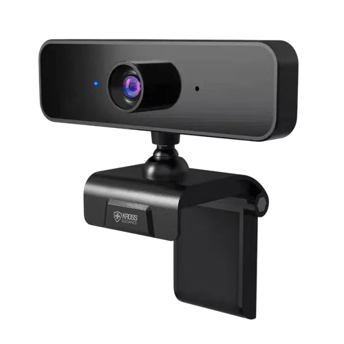 Webcam USB Full HD 1080p Knup KE-WB1080P2 Preto com Foco Manual e Microfone Integrado