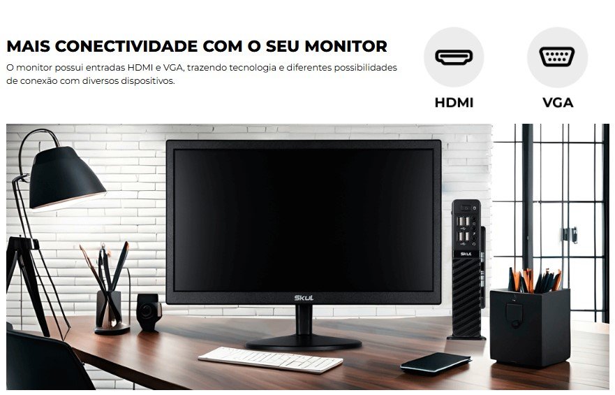 Monitor LED 21,5" SM2155MS – 75Hz, 5ms, HDMI/VGA Monitor LED 21,5" SM2155MS – 75Hz, 5ms, HDMI/VGA