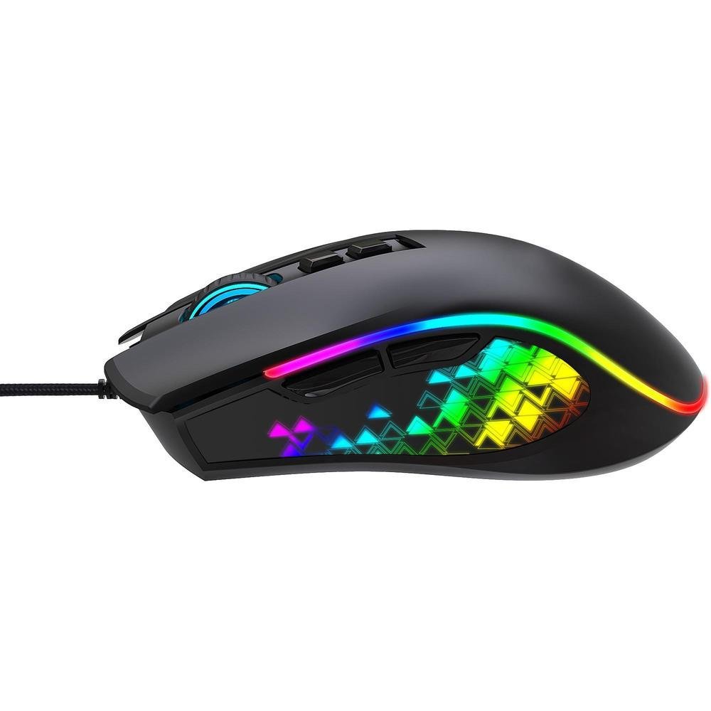 Mouse Gamer Vickers New Edition 7 botões 8000 Dpi RGB Preto - Fortrek Mouse Gamer Vickers New Edition 7 botões 8000 Dpi RGB Preto - Fortrek