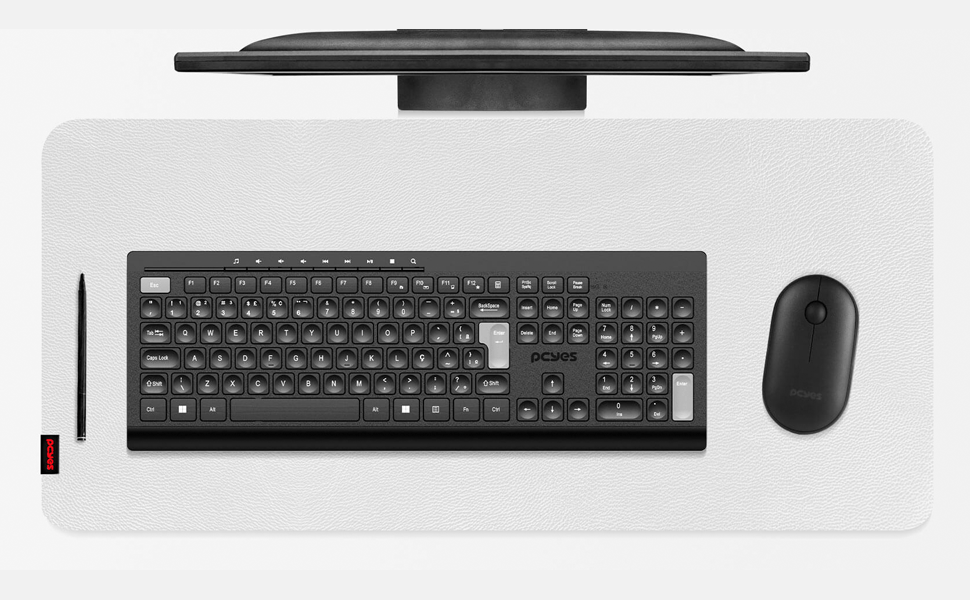Mouse Pad PCYes Desk Mat Exclusive Branco – 800x400mm Mouse Pad PCYes Desk Mat Exclusive Branco – 800x400mm