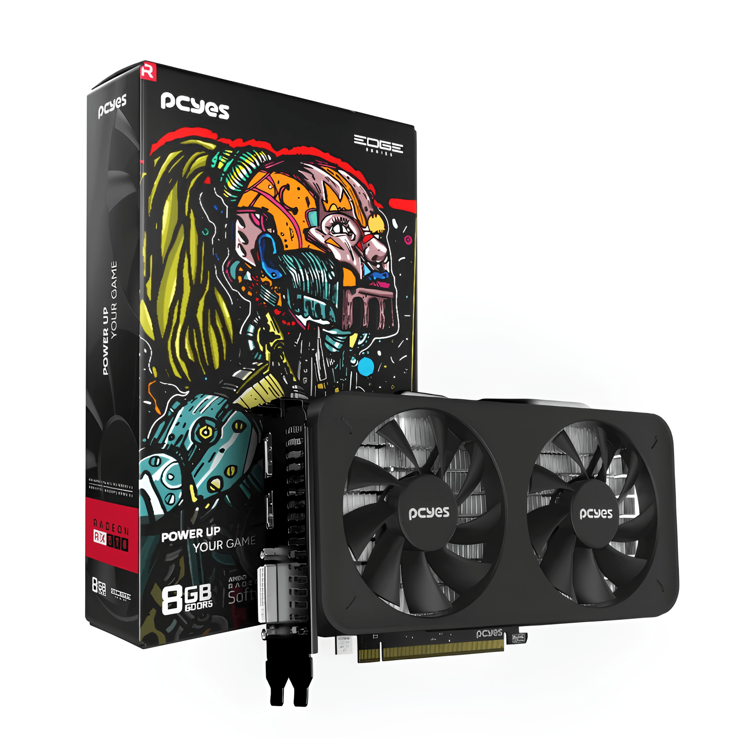 Placa de Vídeo Projeto Edge RX 570, 8GB GDDR5, 256 Bits - PVEX5708GB2F Placa de Vídeo Projeto Edge RX 570, 8GB GDDR5, 256 Bits - PVEX5708GB2F