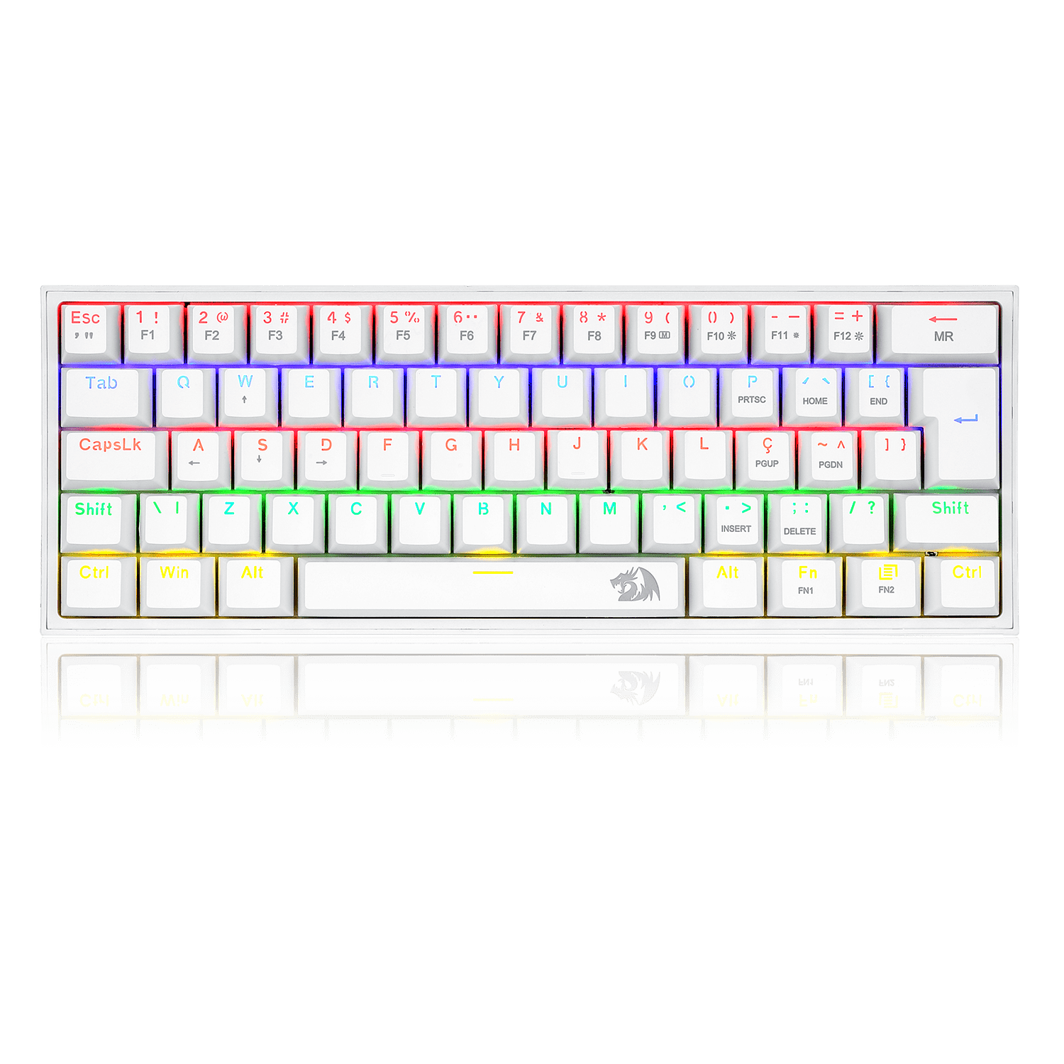 Teclado Zot Compacto Mecânico rgb Anti-Ghosting ABNT2 pcyes para