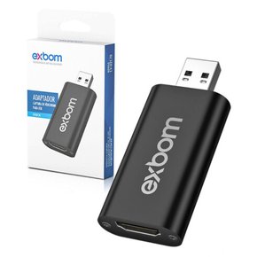 Adaptador HDMI Fêmea P/USB 2.0  Ultra High 4K CV-U2C70 - EXBOM