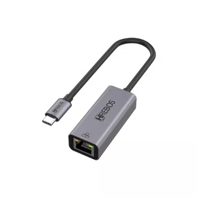 Adaptador Hrebos USB Tipo-C para RJ45 Gigabit Alumínio