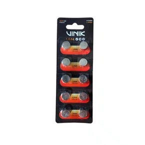 Bateria Alcalina LR44 1,5V com 10 Unidades – Vinik (VB44B10)