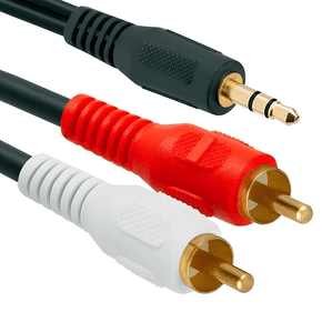 CABO DE AUDIO P2 VINIK MACHO/2RCA MACHO 1.5M PRETO P.CAIXA DE SOM