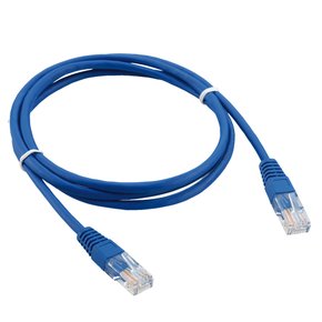 Cabo de Rede 2 Metros – Azul  RJ45 padrão entrada e saída