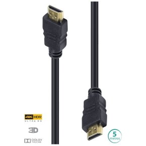 Cabo Hdmi 2.0 4K Ultra HD 3D Conexão Ethernet 5 Metros - H20-5 - Vinik