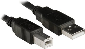 CABO USB A/B 2.0 3M PC-USB3001 PRETO